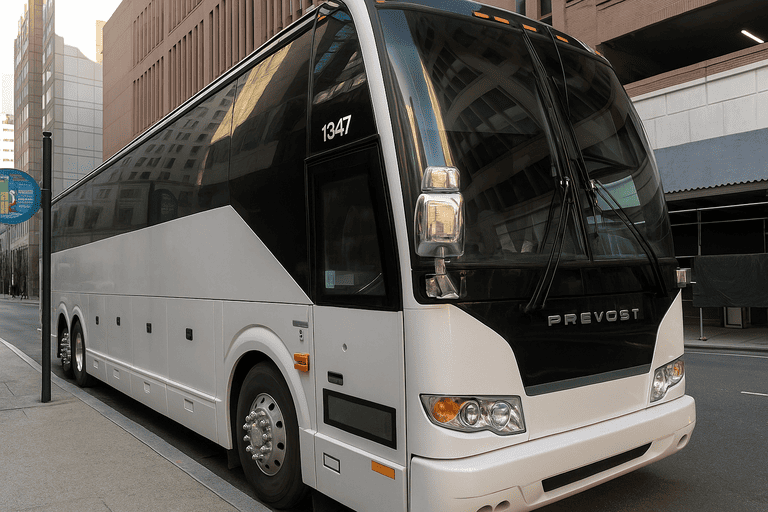 a Charter Bus Rental Buckeye coach bus