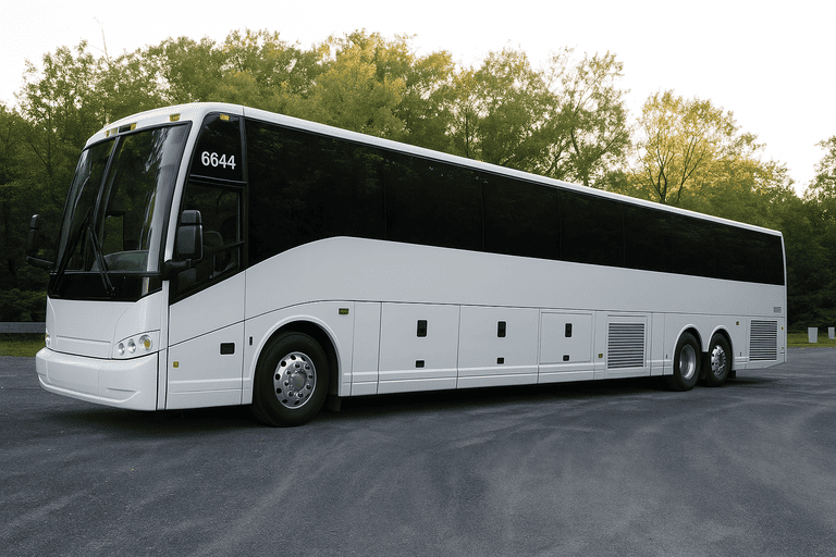 exterior of Charter Bus Rental Buckeye coach bus
