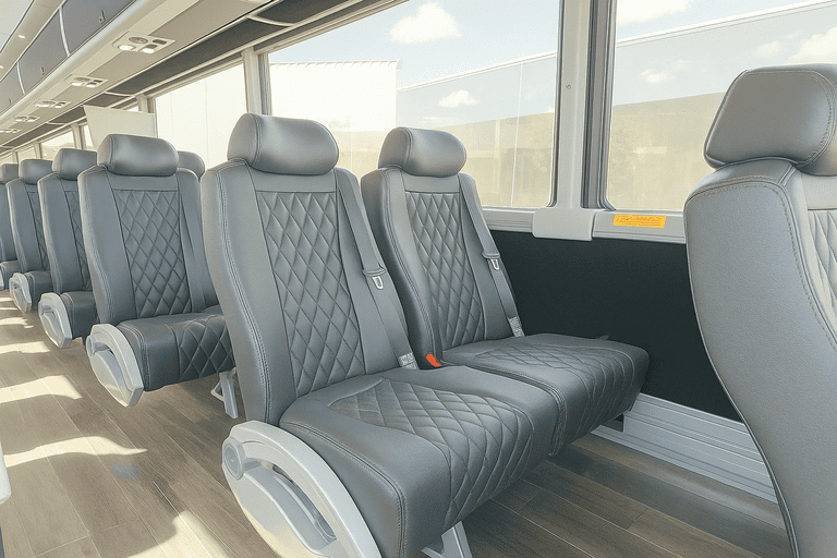 interior of Charter Bus Rental Buckeye charter bus